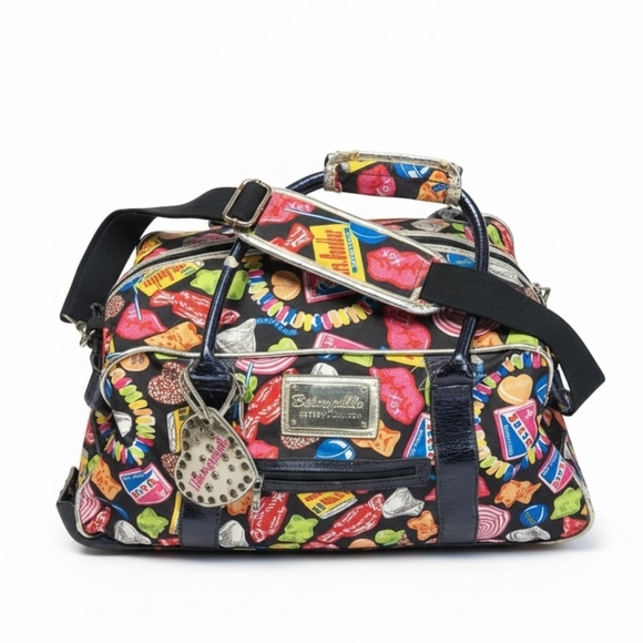 Betsey Johnson Vintage Candy-Themed Travel Bag - Picture 1 of 16